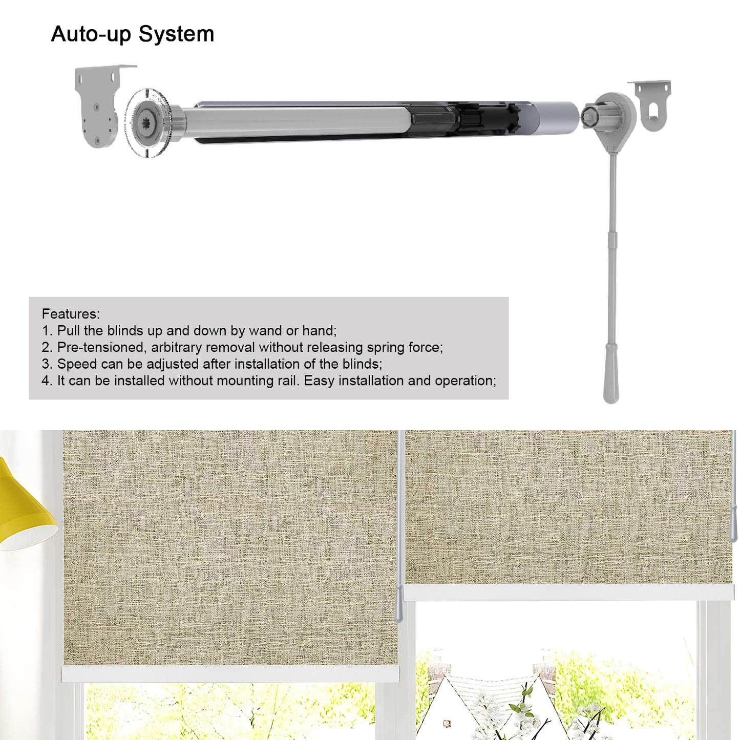 Lululand Sunrise System Roller Shades