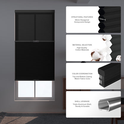Lululand Custom Day and  Night Cellular Cordless Shades