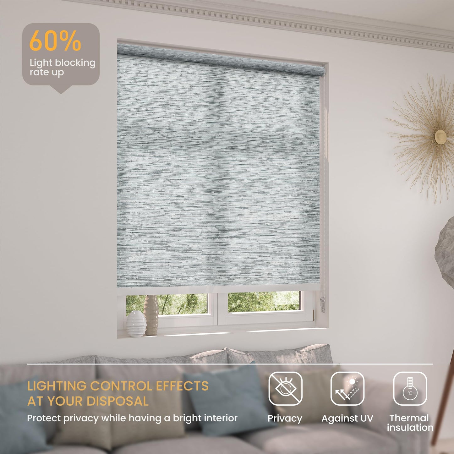 Lululand With Corded Roller Shades